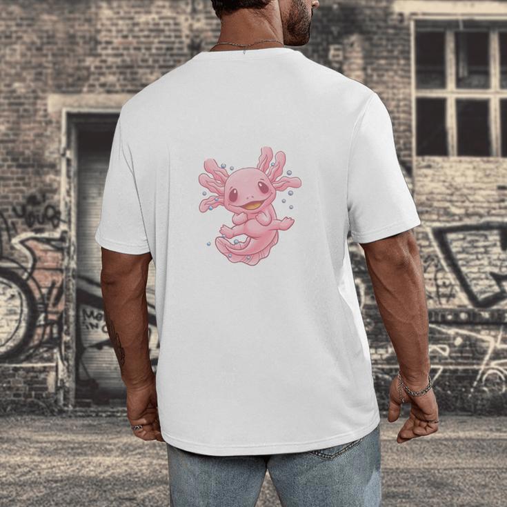 If I Cant Bring My Axolotl Im Not Going Salamander Introvert Men's Back Print T-Shirt