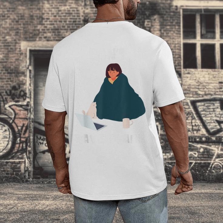 Can't Have Plans Introvert Staying Home Men's Back Print T-Shirt Can't Have Plans Introvert Staying Home Men's Back Print T-Shirt