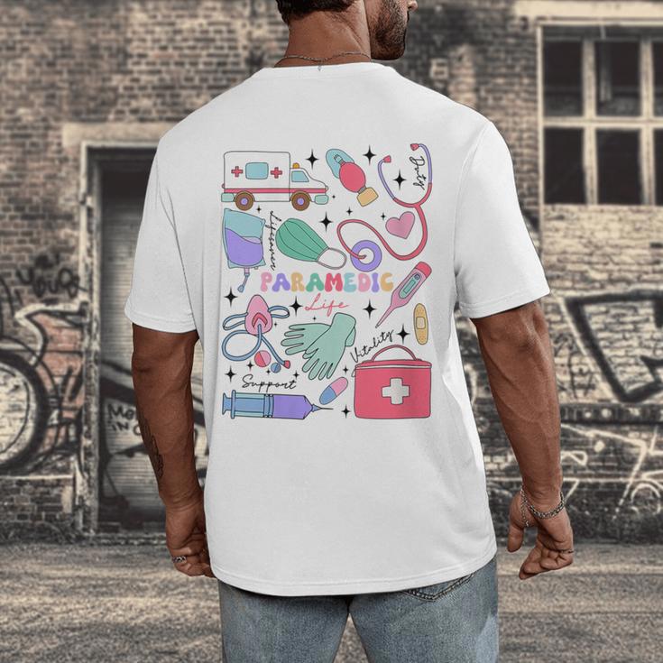 Can’t Talk Right Now Doing Paramedic Nurse Graduation Men's Back Print T-Shirt