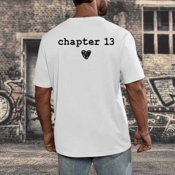 Chapter 13 Book Lovers Readers & Authors 13th Birthday Men's Back Print T-Shirt