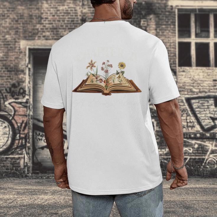 Chapter 21 Years Old 21st Birthday Wildflower Book Lover Premium Tri-Blend Men's Back Print T-Shirt Chapter 21 Years Old 21st Birthday Wildflower Book Lover Premium Tri-Blend Men's Back Print T-Shirt
