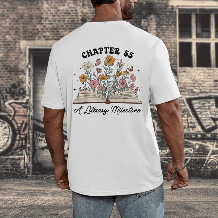 Chapter 55 A Literary Milestone 55th Birthday Book Lovers Men's Back Print T-Shirt