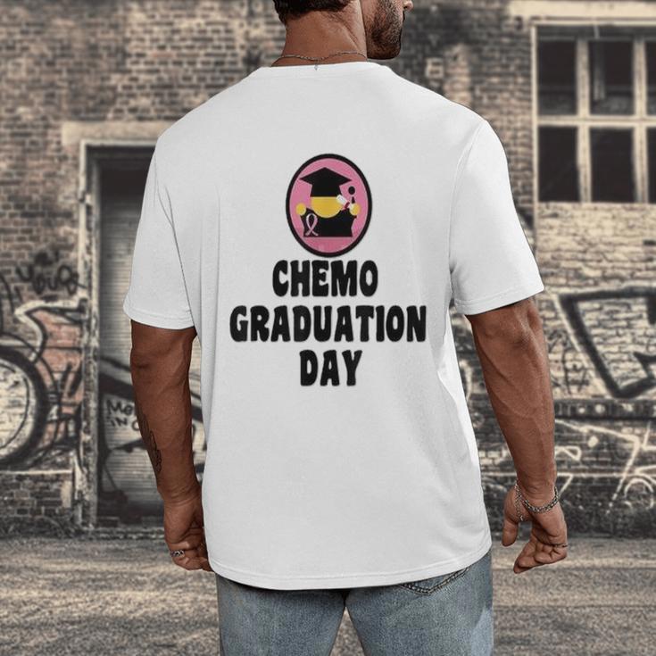 Chemo Graduation Day Victory Support Shirt Men's Back Print T-Shirt