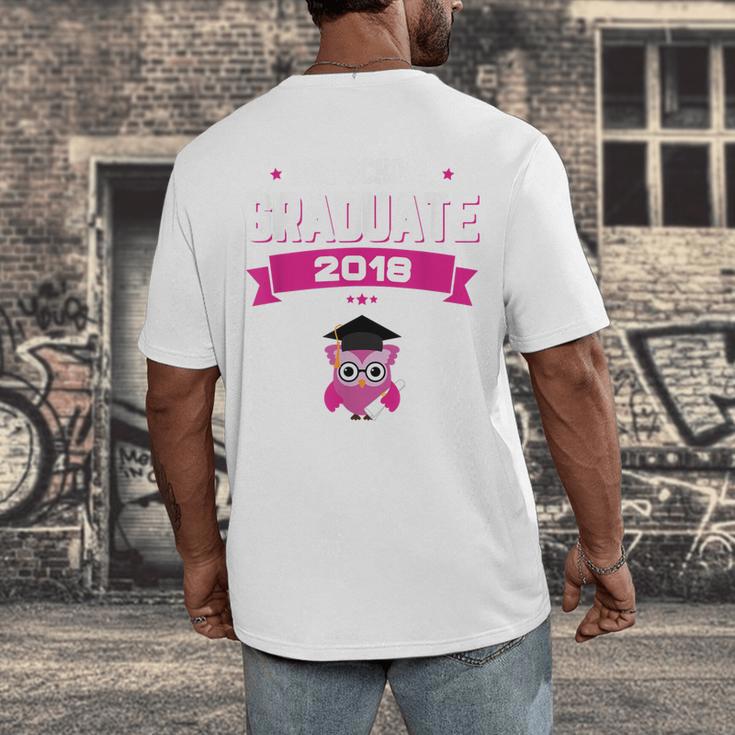Class Of 2018 Preschool Graduation Girls Pre K Men's Back Print T-Shirt