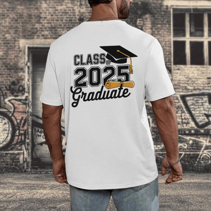 Class Of 2025 Graduate 2025 Graduation Senior 2025 Men's Back Print T-Shirt