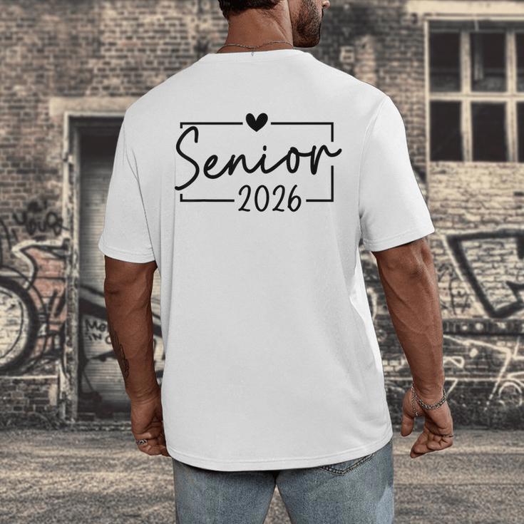 Class Of 2026 Senior 2026 Back To School Graduation 2026 Men's Back Print T-Shirt