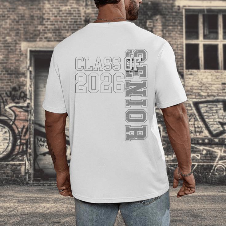 Class Of 2026 Senior 2026 Graduation 2026 Student Kids Men's Back Print T-Shirt