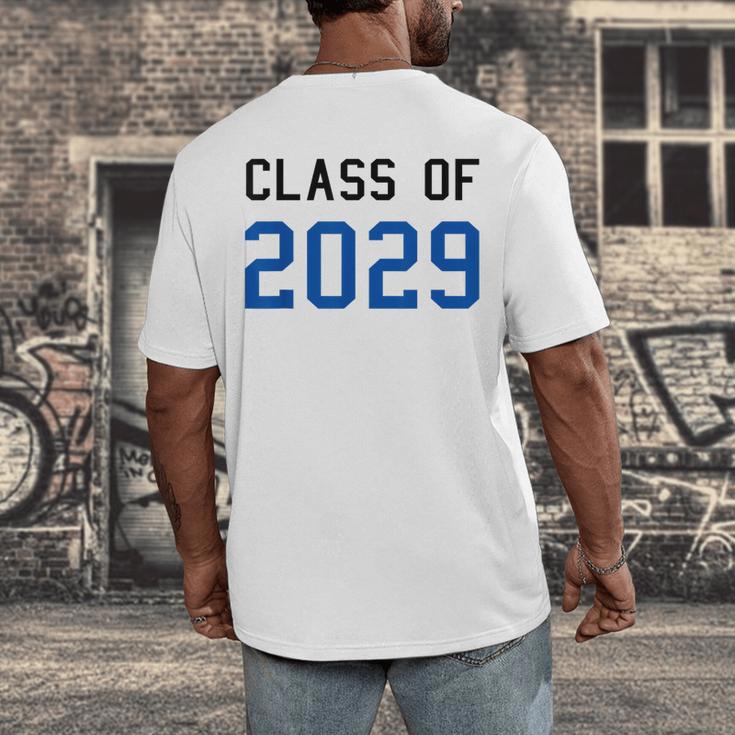 Class Of 2029 Graduation T-Shirts Men's Back Print T-Shirt