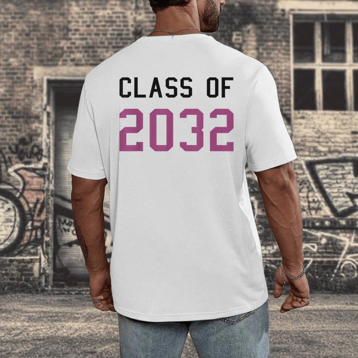 Class Of 2032 Graduation T-Shirts Men's Back Print T-Shirt