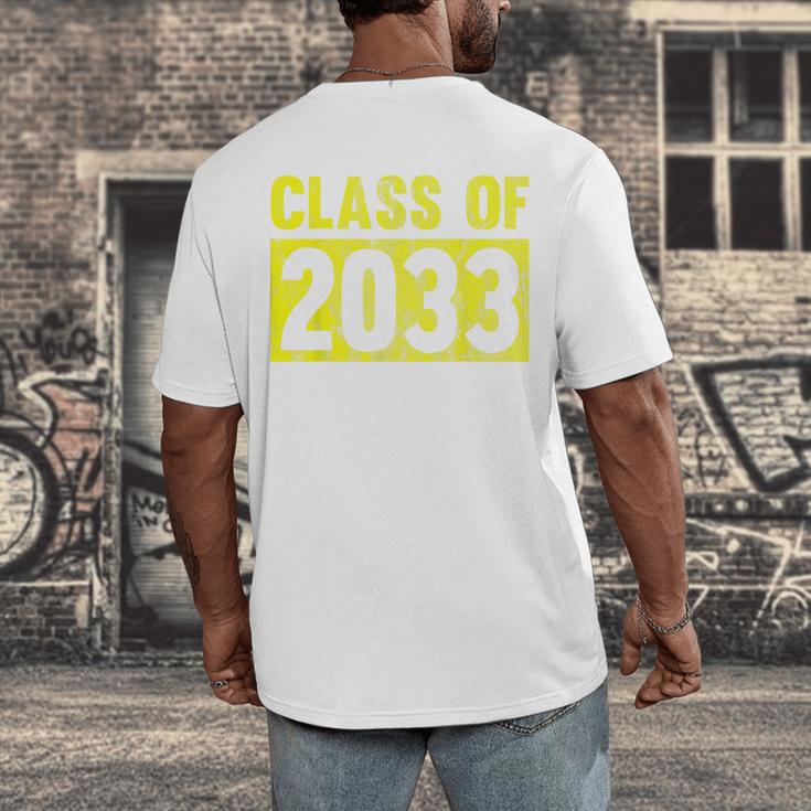 Class Of 2033 Future Graduation Tee T-Shirt Men's Back Print T-Shirt