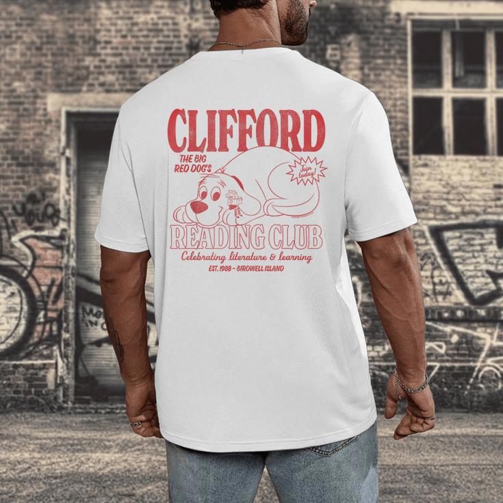 Clifford The Big Red Dog Reading Club Est 1988 Kids Books Men's Back Print T-Shirt