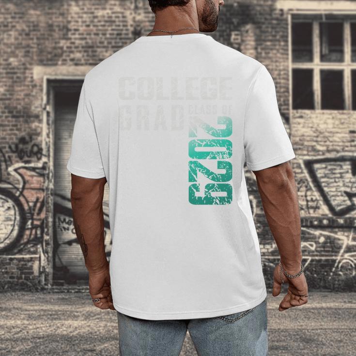 College Grad Class Of 2029 Graduation Men's Back Print T-Shirt