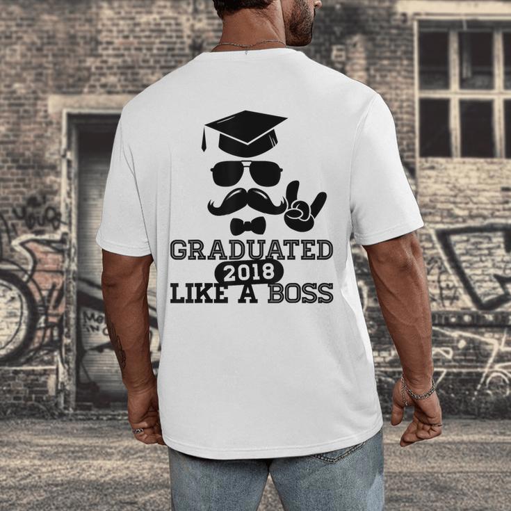 College High School Graduation Grad 2018 Shirt Men's Back Print T-Shirt
