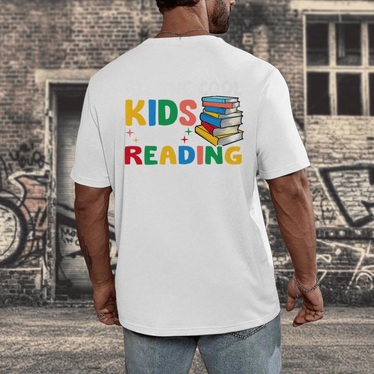 All The-Cool Kids Are Reading Teacher Book Lover Librarian Premium Men's Back Print T-Shirt All The-Cool Kids Are Reading Teacher Book Lover Librarian Premium Men's Back Print T-Shirt