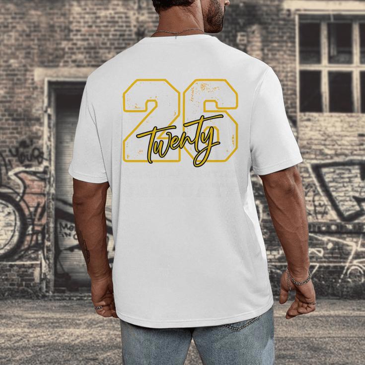 Criminal Justice Graduate Graduated Class Of 2026 Graduation Premium Men's Back Print T-Shirt