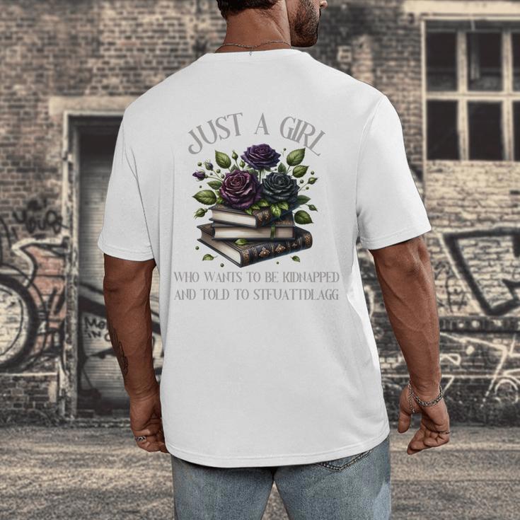 Dark Romance Women Smutt Book Lover Merch STFUATTDLAGG Good Men's Back Print T-Shirt Dark Romance Women Smutt Book Lover Merch STFUATTDLAGG Good Men's Back Print T-Shirt