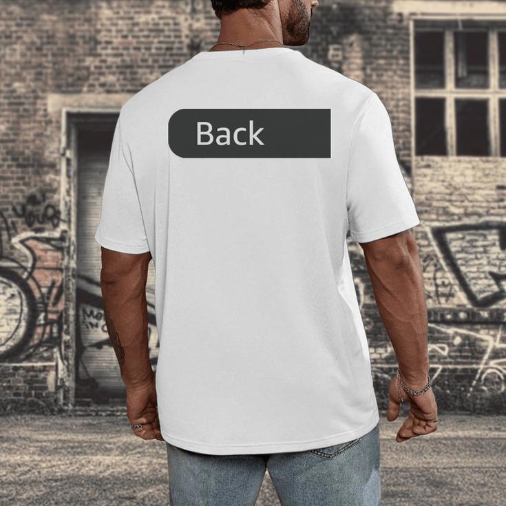 Dear Person Behind Me If You Can Read This Introvert Men's Back Print T-Shirt