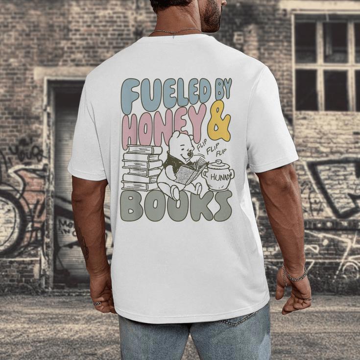 Disney Winnie The Pooh Fueled By Honey & Books Sketch Men's Back Print T-Shirt