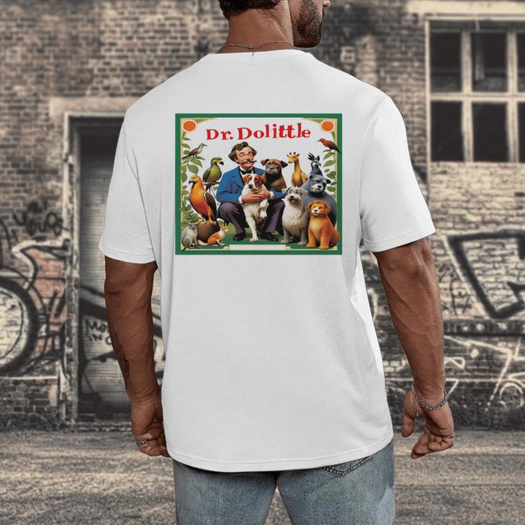 Dr Dolittle Children's Book Cover Premium Tri-Blend Men's Back Print T-Shirt