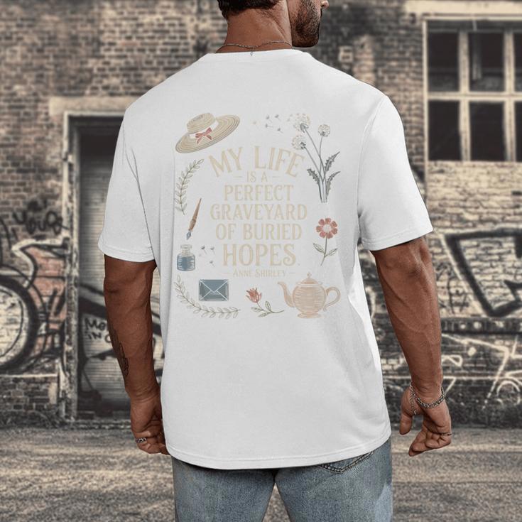 Dramatic Book Lover Quote Men's Back Print T-Shirt