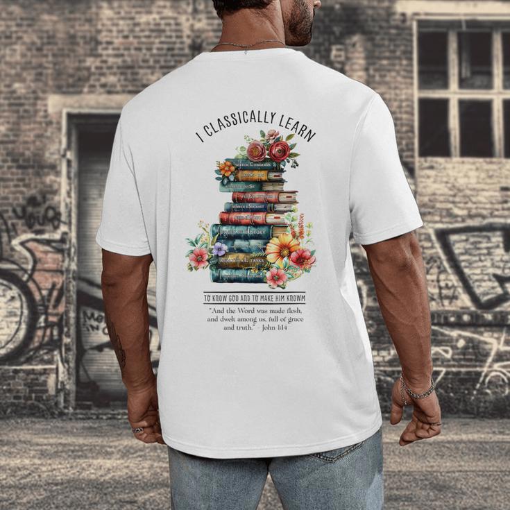 Essentials Classical Conversations CC Tutor Books Men's Back Print T-Shirt