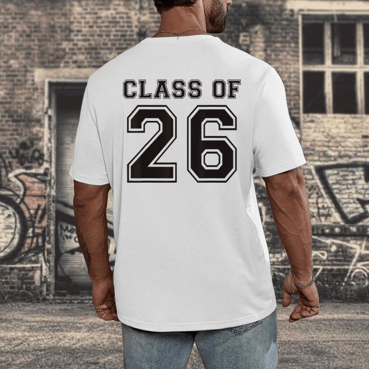 Freshman Class Of 2026 High School Senior Graduation Men's Back Print T-Shirt