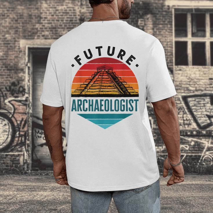 Future Archaeologist Pyramid Archaeology Student Graduation Men's Back Print T-Shirt
