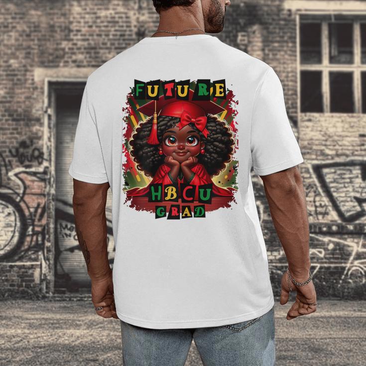 Future HBCU Grad History Girl Graduation HBCU Men's Back Print T-Shirt