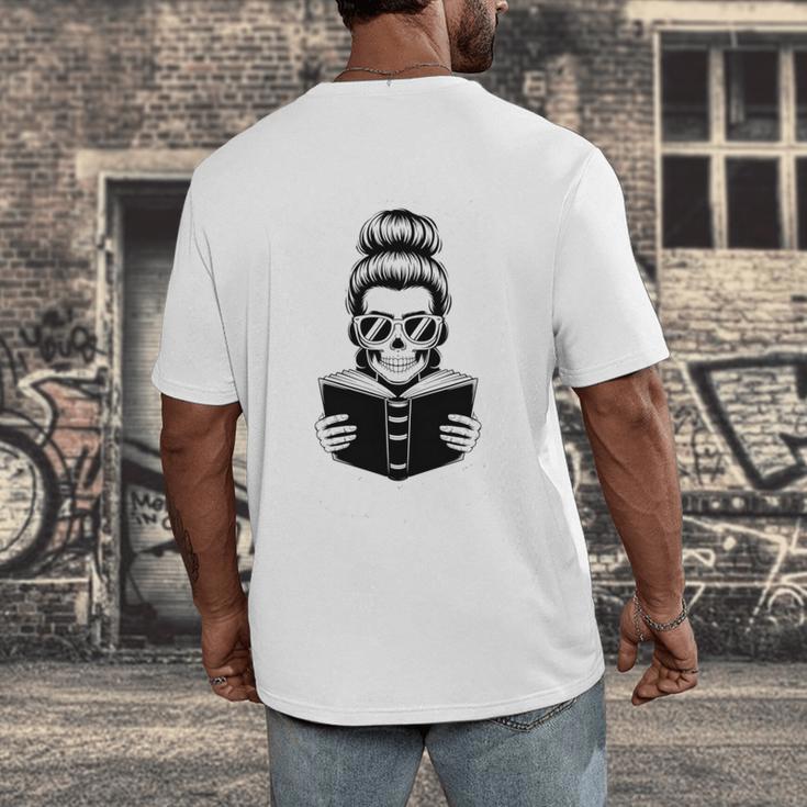 Good Girls Read Bad Books Skeleton Men's Back Print T-Shirt Good Girls Read Bad Books Skeleton Men's Back Print T-Shirt