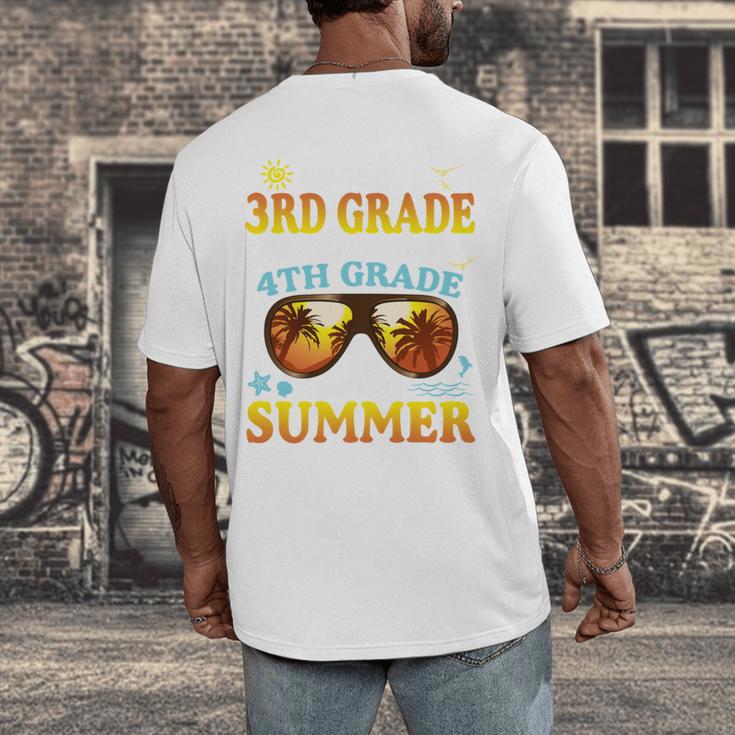 Goodbye 3rd Grade Graduation To 4th Grade First Summer Beach Men's Back Print T-Shirt