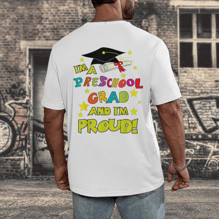 Graduation Class 2018 Cap Gown Shirt Preschool Grad Proud Men's Back Print T-Shirt