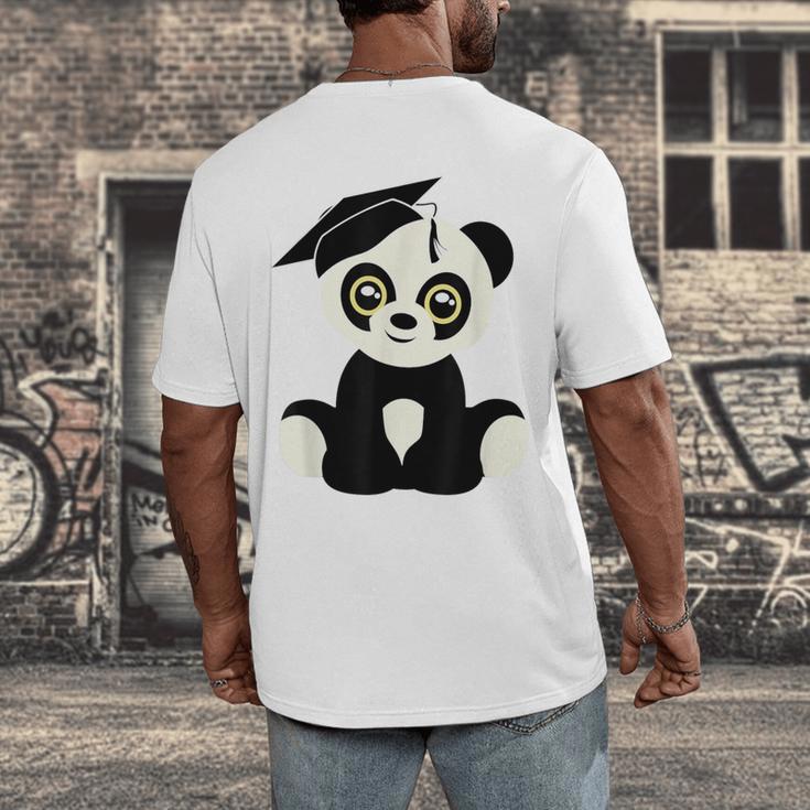 Graduation Panda Bear 2017 Graduate Graduation T-Sh Men's Back Print T-Shirt