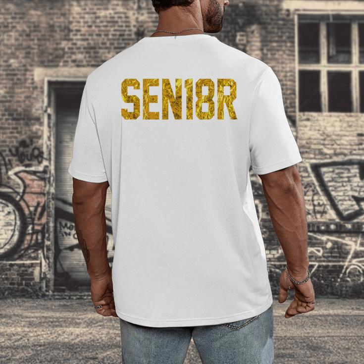 Graduation Party SEN18R Senior 2018 High School T-Shirt Men's Back Print T-Shirt