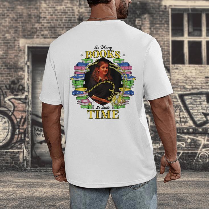 Harry Potter Hermione So Many Books So Little Time Portrait Men's Back Print T-Shirt