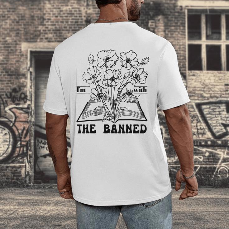 I'm With The Banned Banned Book Club Men's Back Print T-Shirt I'm With The Banned Banned Book Club Men's Back Print T-Shirt
