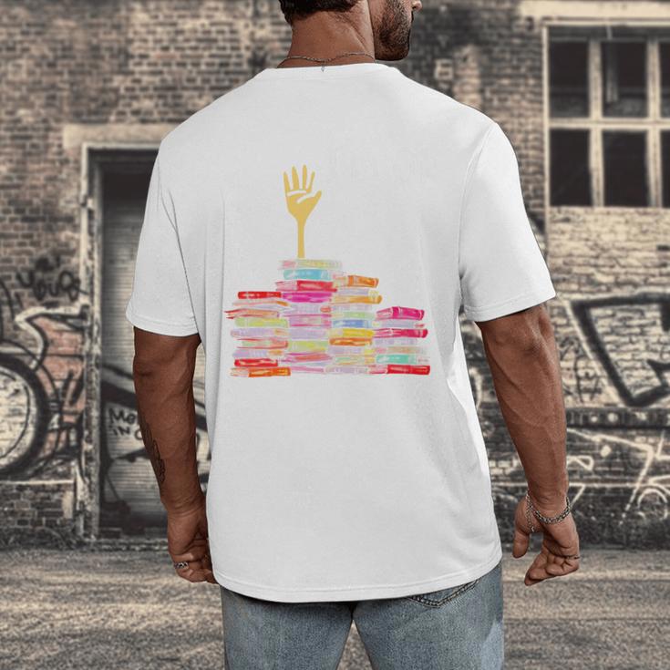 I'm Ok Books Boooks Lover Premium Tri-Blend Men's Back Print T-Shirt