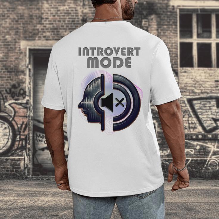 Introvert Mode Finding Inner Peace In Silence Men's Back Print T-Shirt Introvert Mode Finding Inner Peace In Silence Men's Back Print T-Shirt