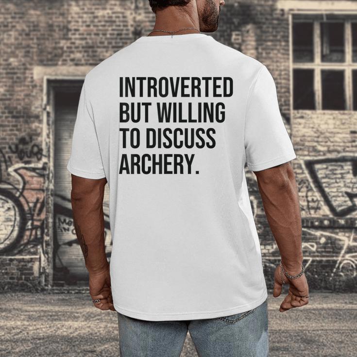 Introverted Archer Archery Introvert Men's Back Print T-Shirt Introverted Archer Archery Introvert Men's Back Print T-Shirt