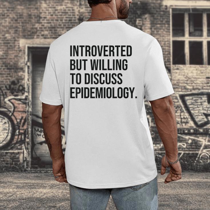 Introverted Epidemiologist Epidemiology Introvert Men's Back Print T-Shirt Introverted Epidemiologist Epidemiology Introvert Men's Back Print T-Shirt
