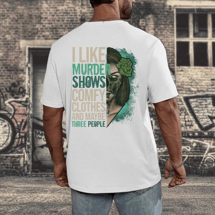 Introverted Murder Shows True Crime Lovers Introvert Men's Back Print T-Shirt