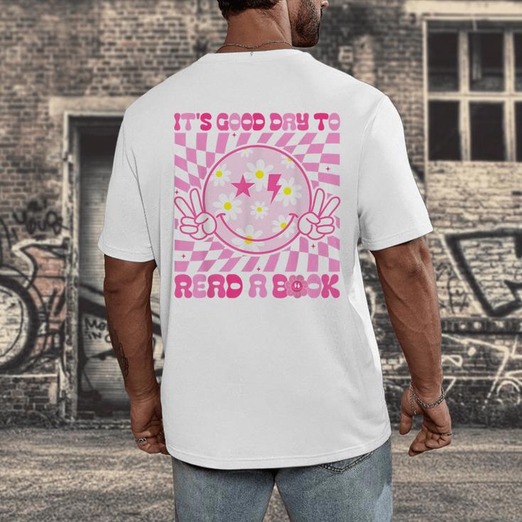 It's Good Day To Read Book Library Reading Lovers Men's Back Print T-Shirt