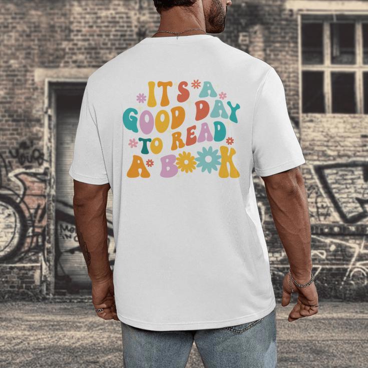 It’s A Good Day To Read A Book Reading Bookworm Reader Men's Back Print T-Shirt