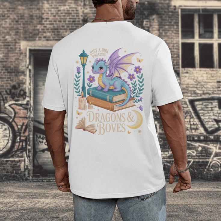 Just a Girl Who Loves Dragons & Books Reader Fantasy Fun Premium Tri-Blend Men's Back Print T-Shirt Just a Girl Who Loves Dragons & Books Reader Fantasy Fun Premium Tri-Blend Men's Back Print T-Shirt