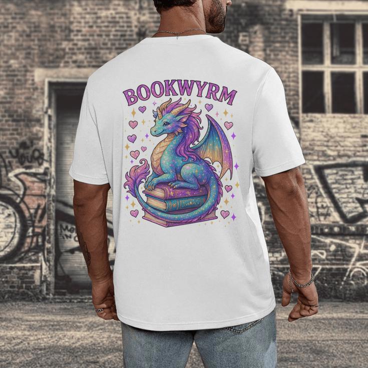Just a Girl Who Loves Dragons And Books Men's Back Print T-Shirt Just a Girl Who Loves Dragons And Books Men's Back Print T-Shirt