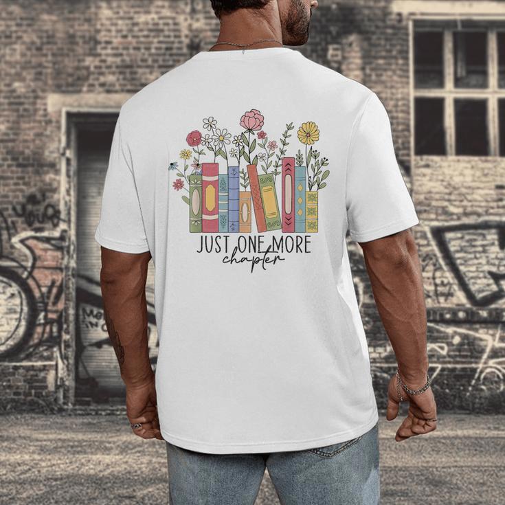 Just One More Chapter Book Lovers For Women Men's Back Print T-Shirt