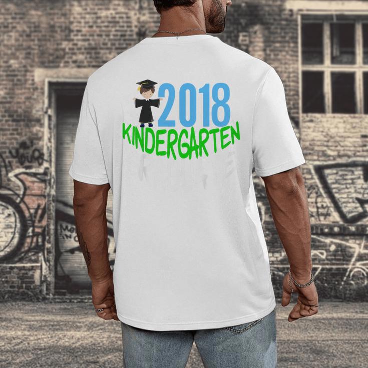 Kids 2018 Kindergarten Graduation Men's Back Print T-Shirt