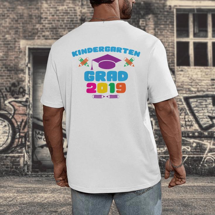 Kids Kindergarten Grad 2019 Graduation T-Shirt Men's Back Print T-Shirt