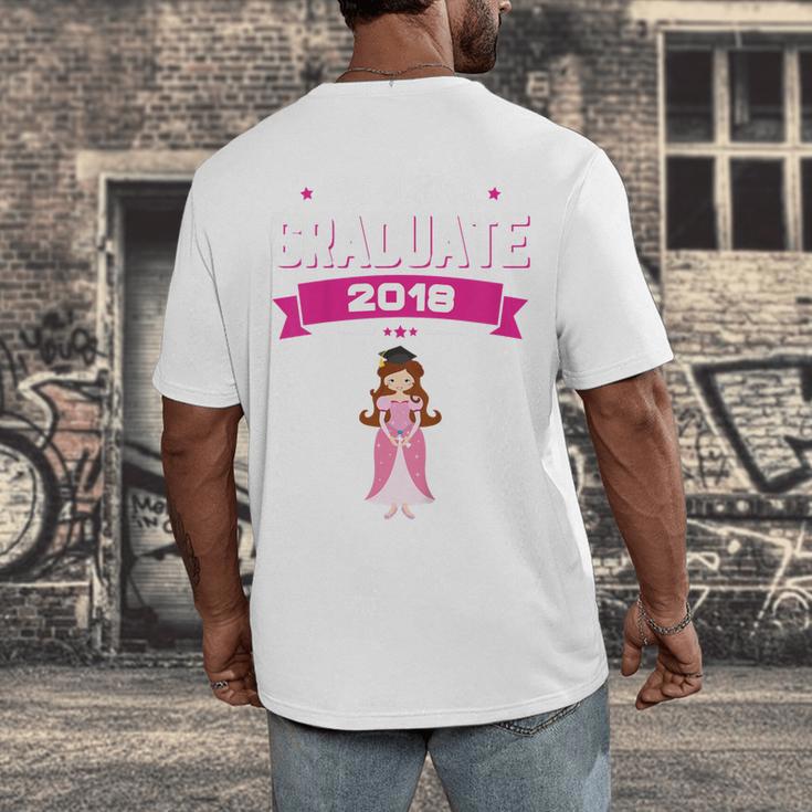 Kids Princess Girl Preschool Graduate 2018 Graduation Pre-K Men's Back Print T-Shirt