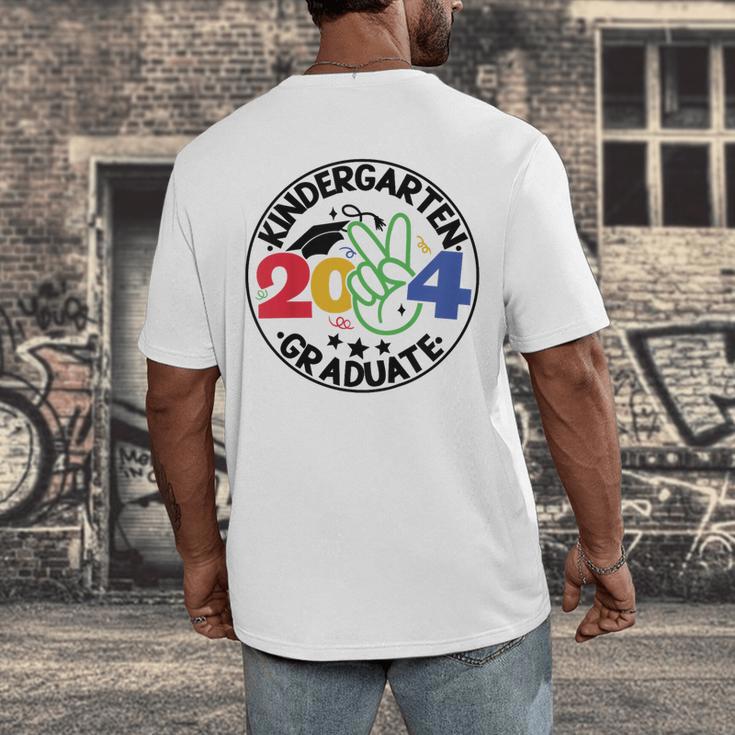 Kindergarten Graduation 2024 Graduate Last Day Of School Men's Back Print T-Shirt