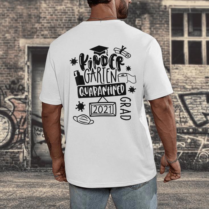 Kindergarten Graduation Quarantine Kindergarten Graduate Men's Back Print T-Shirt